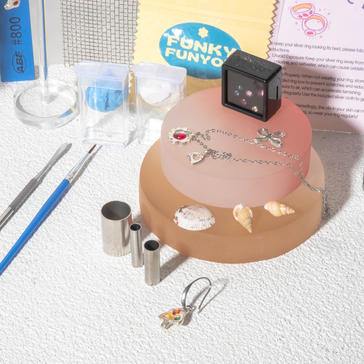 DAZZLING DIY SILVER PENDANT KIT