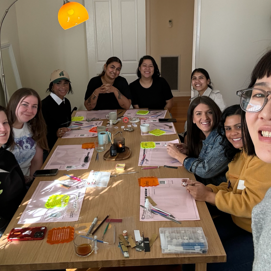 Organic Silver Ring Making Class with Stones Workshop