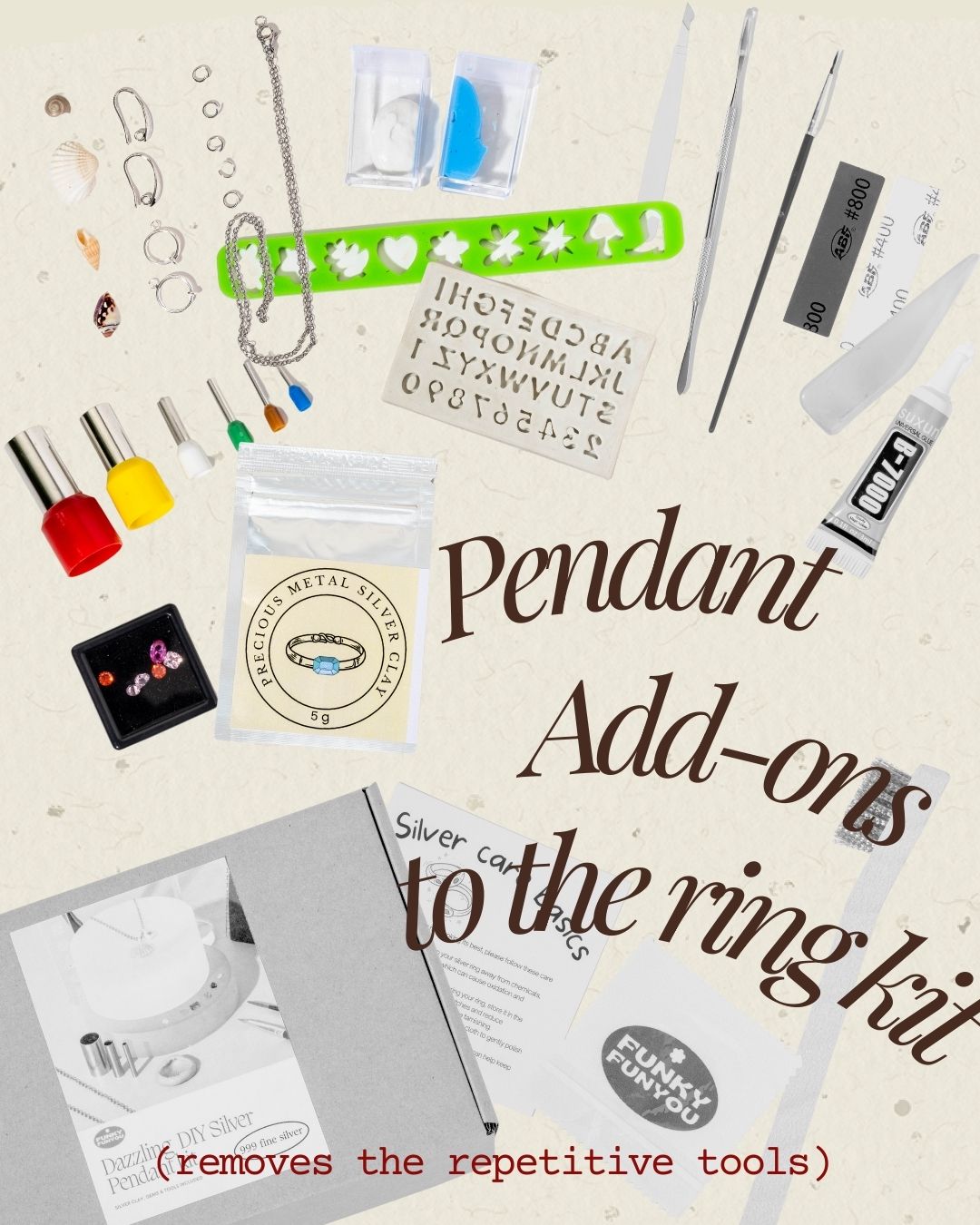 DAZZLING DIY SILVER PENDANT KIT