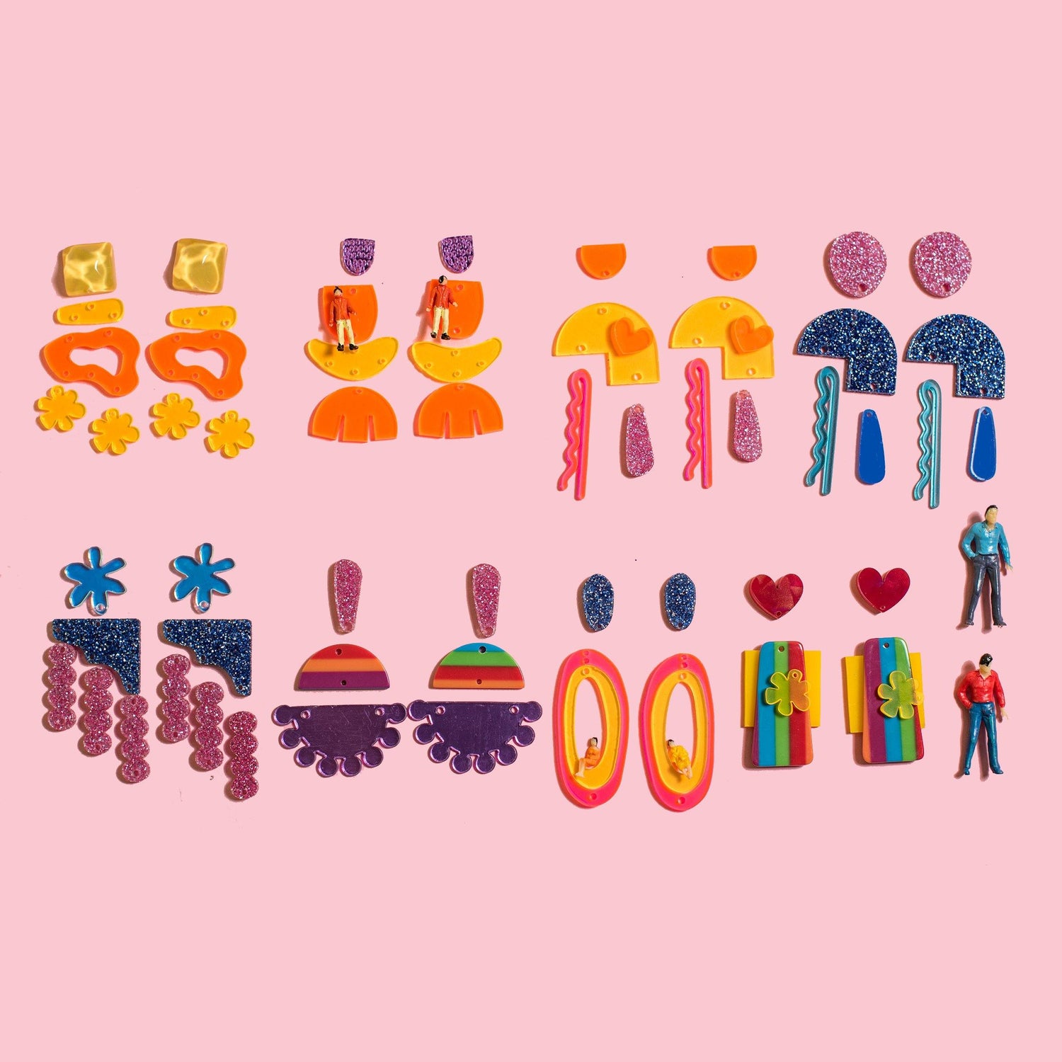 NEON LIGHTS EARRING DIY KIT - FunkyFunYou-Creative Statement Earrings & DIY Kit