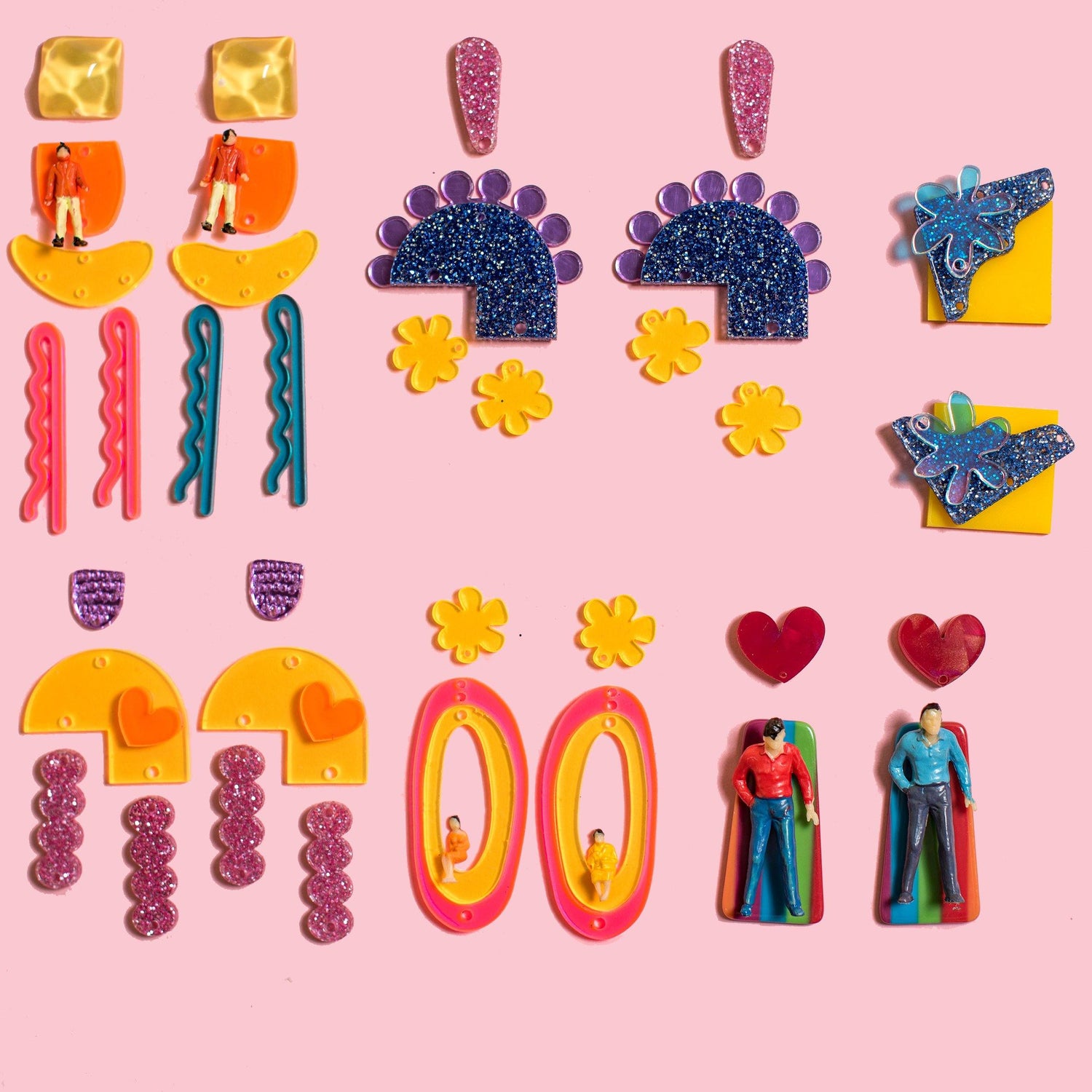 NEON LIGHTS EARRING DIY KIT - FunkyFunYou-Creative Statement Earrings & DIY Kit