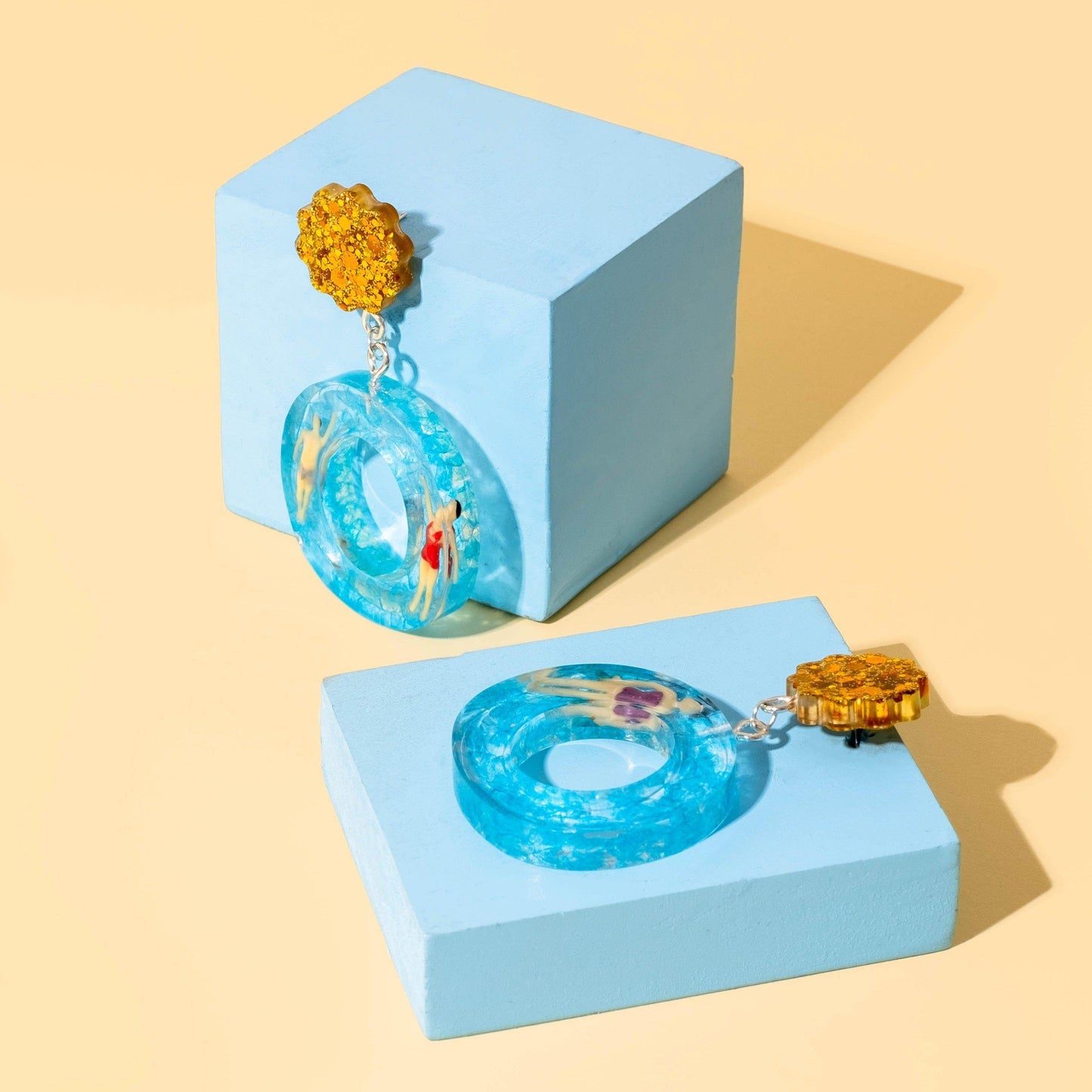 SWIMMERS - FunkyFunYou-Creative Statement Earrings & DIY Kit