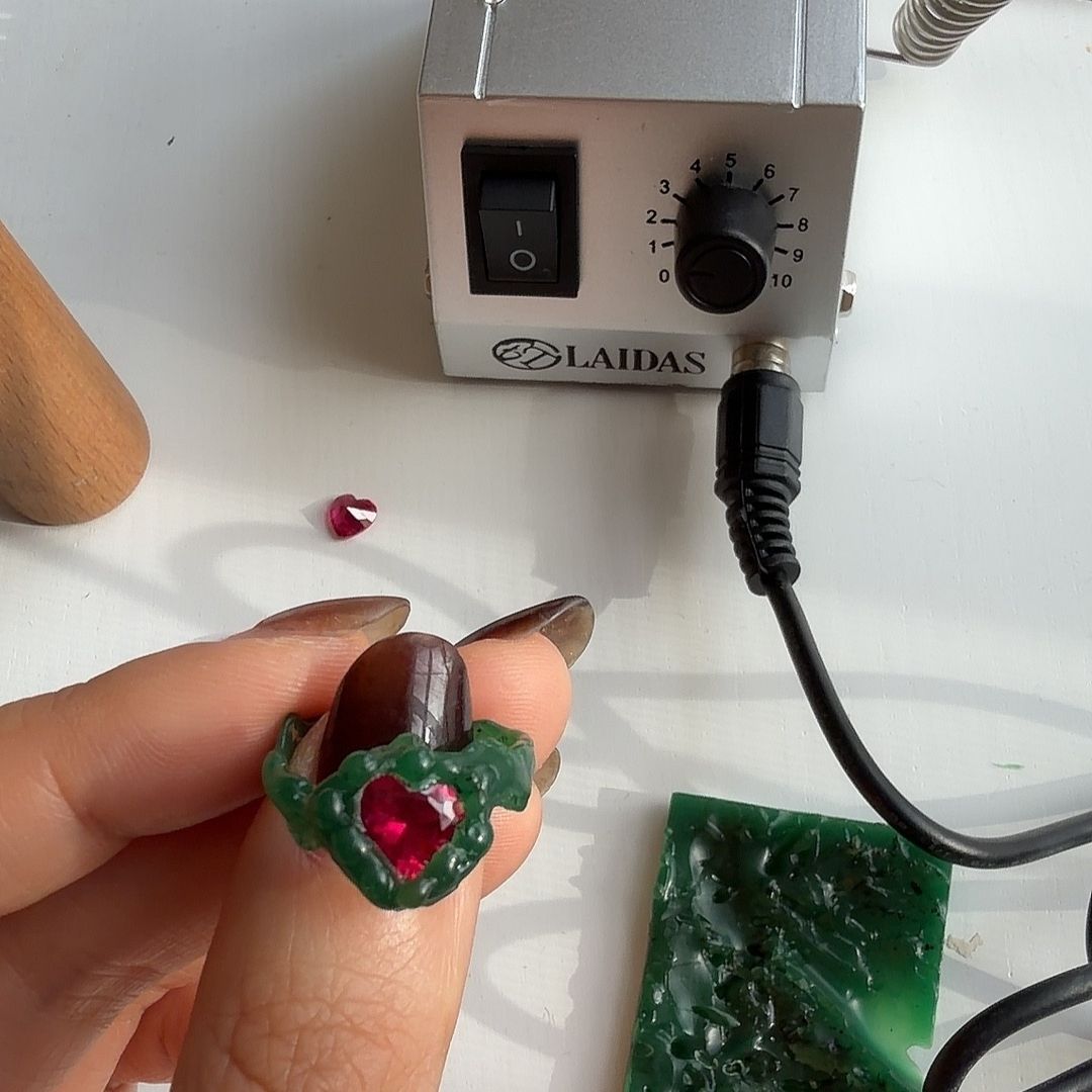 Organic Lost Wax Ring Making Class with Gems Workshop