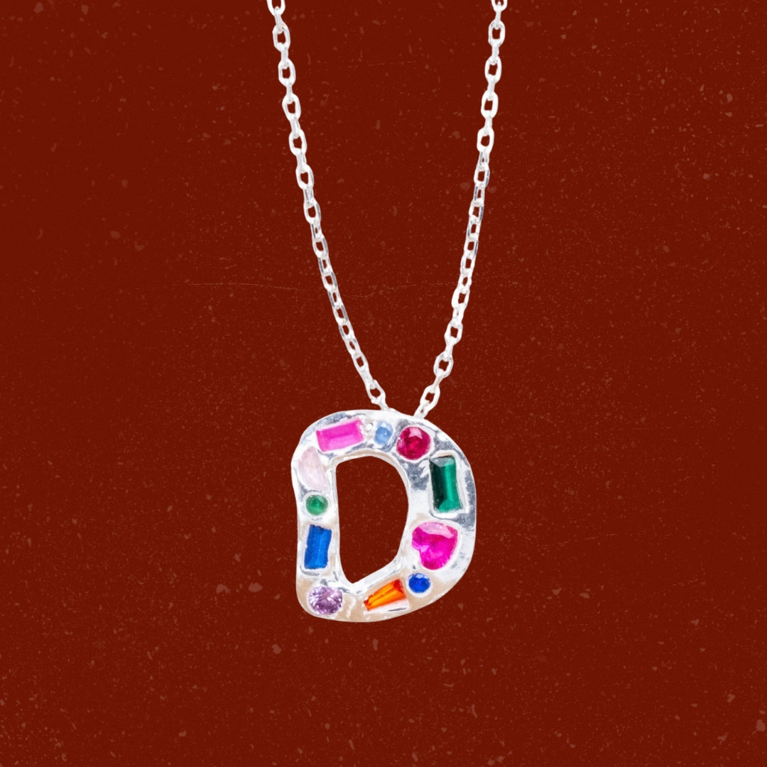 Wonky Initial Charms