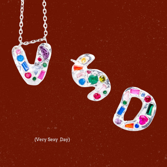 Wonky Initial Charms