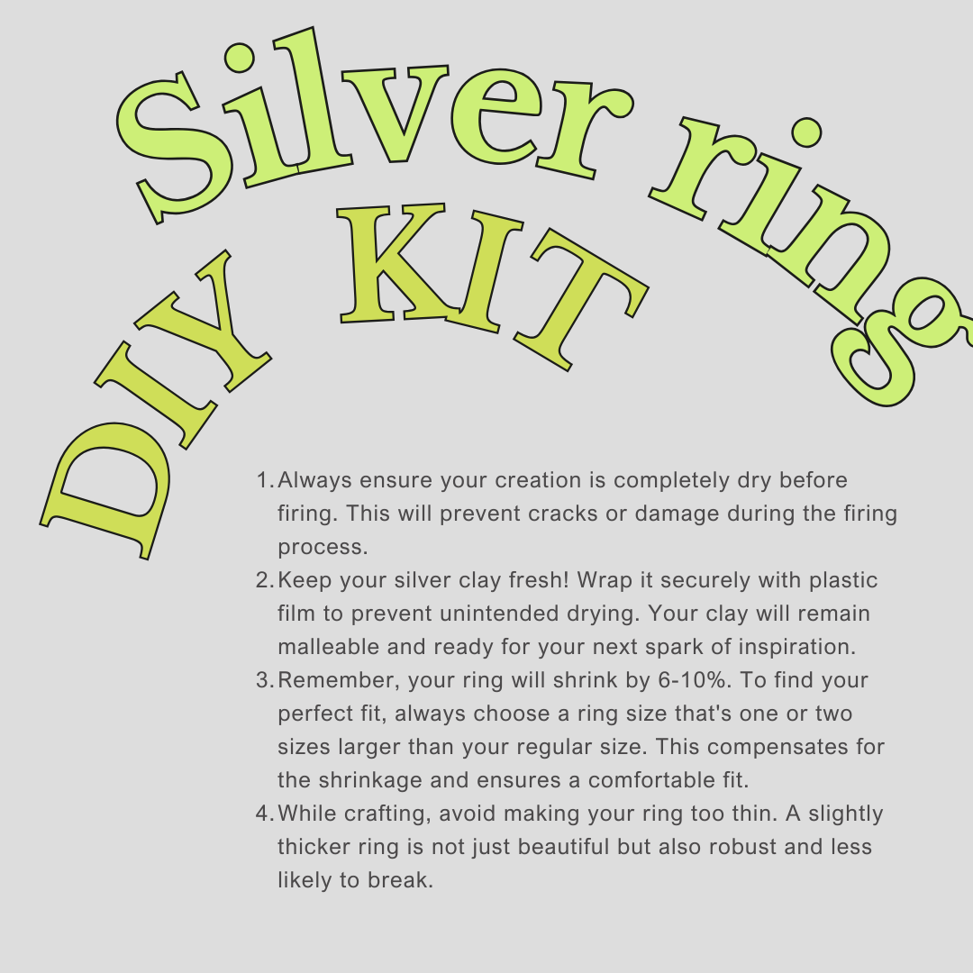 Silver Rings Kit Dazzling DIY Silver Ring Kit | Handcraft Metal Clay – FunkyFunYou