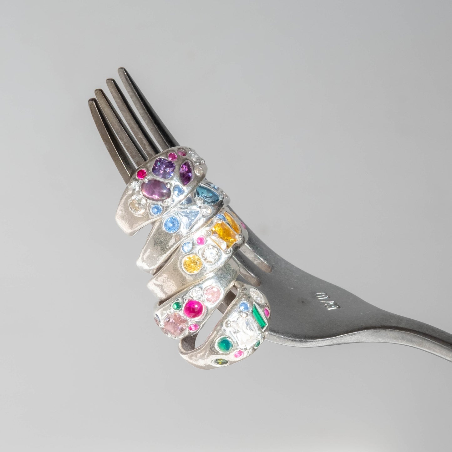 Custom Organic Gem Garden Ring