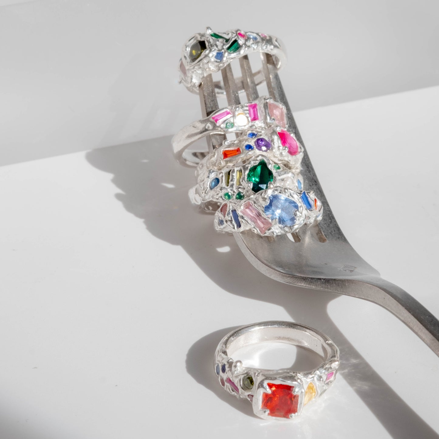 Organic Gem Garden Ring