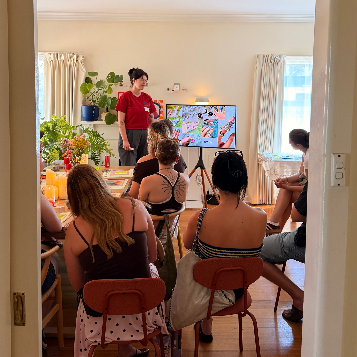 Organic Silver Ring Making Class with Stones Workshop