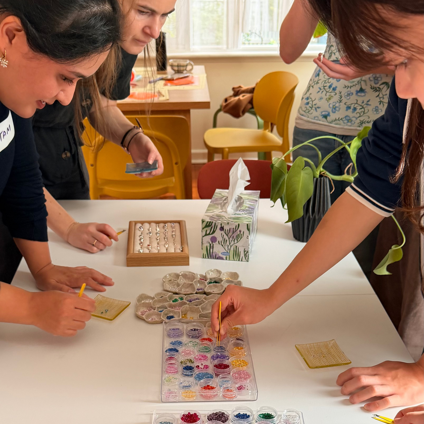 Organic Silver Clay Ring Making Class with Stones Workshop