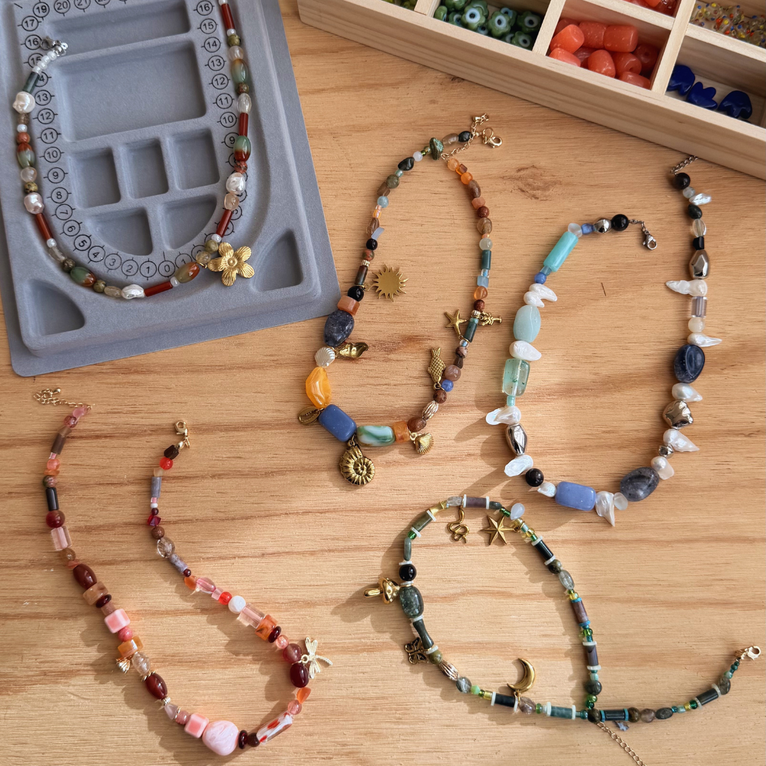 Beaded Necklace with Charms Workshop