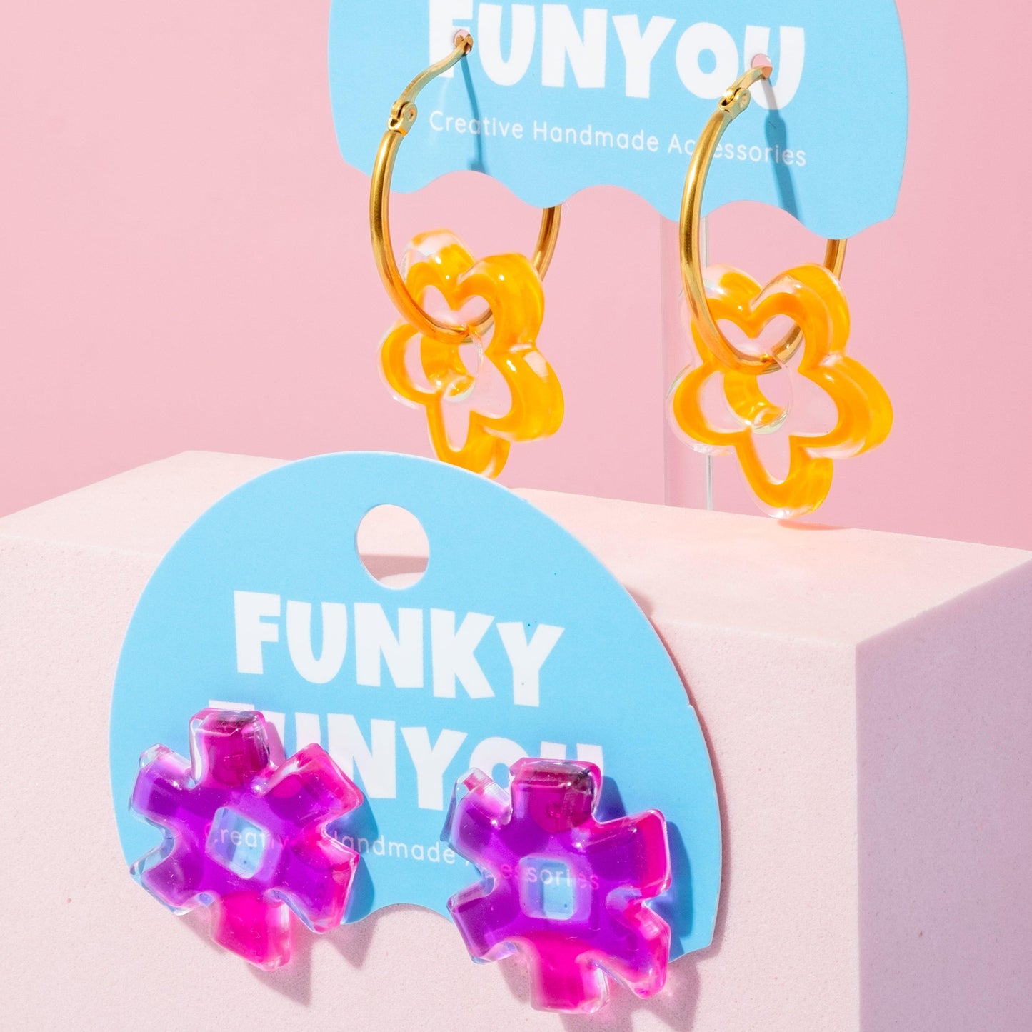 DAZZLE HOOP - FunkyFunYou-Creative Statement Earrings & DIY Kit