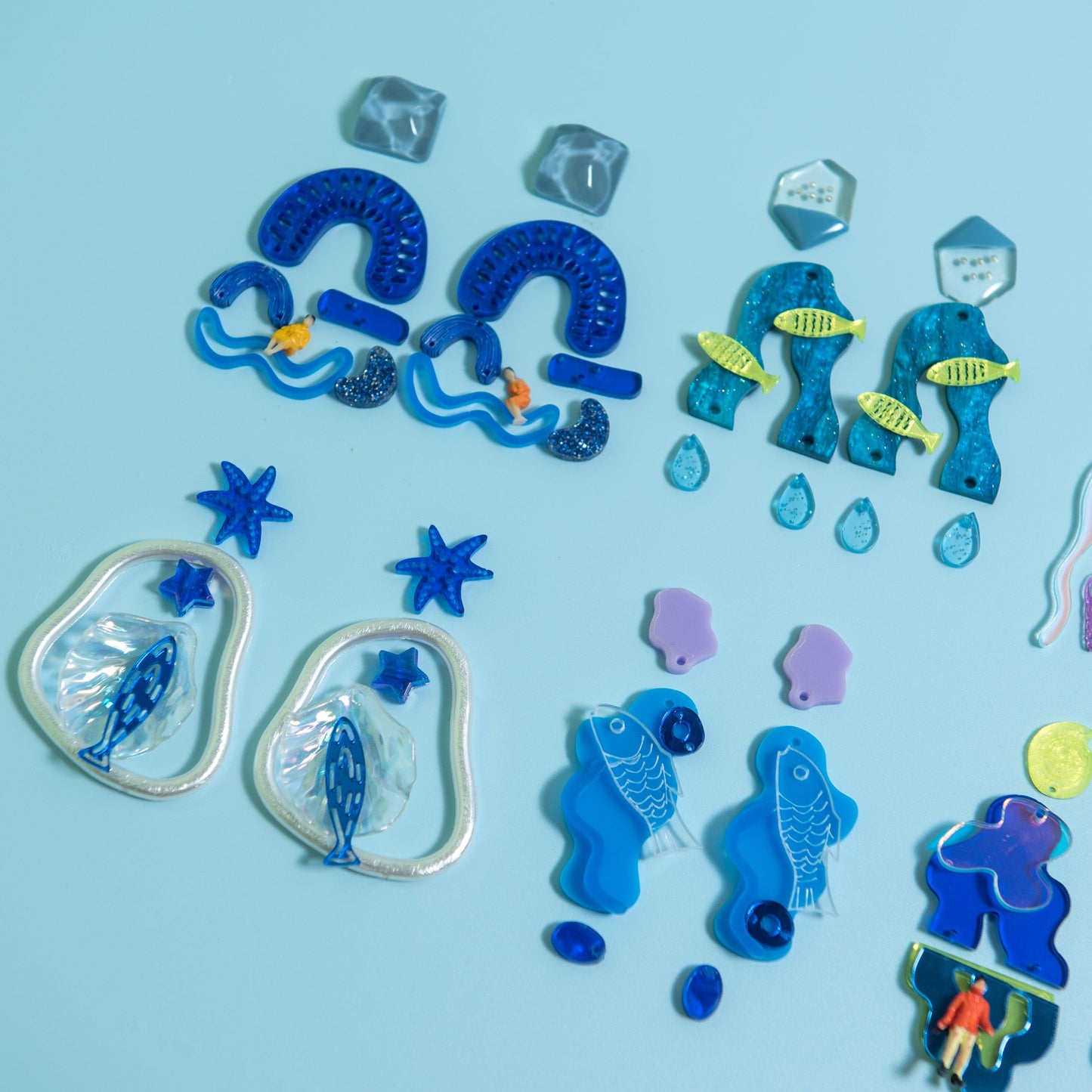 OCEAN EARRING DIY KIT - FunkyFunYou-Creative Statement Earrings & DIY Kit