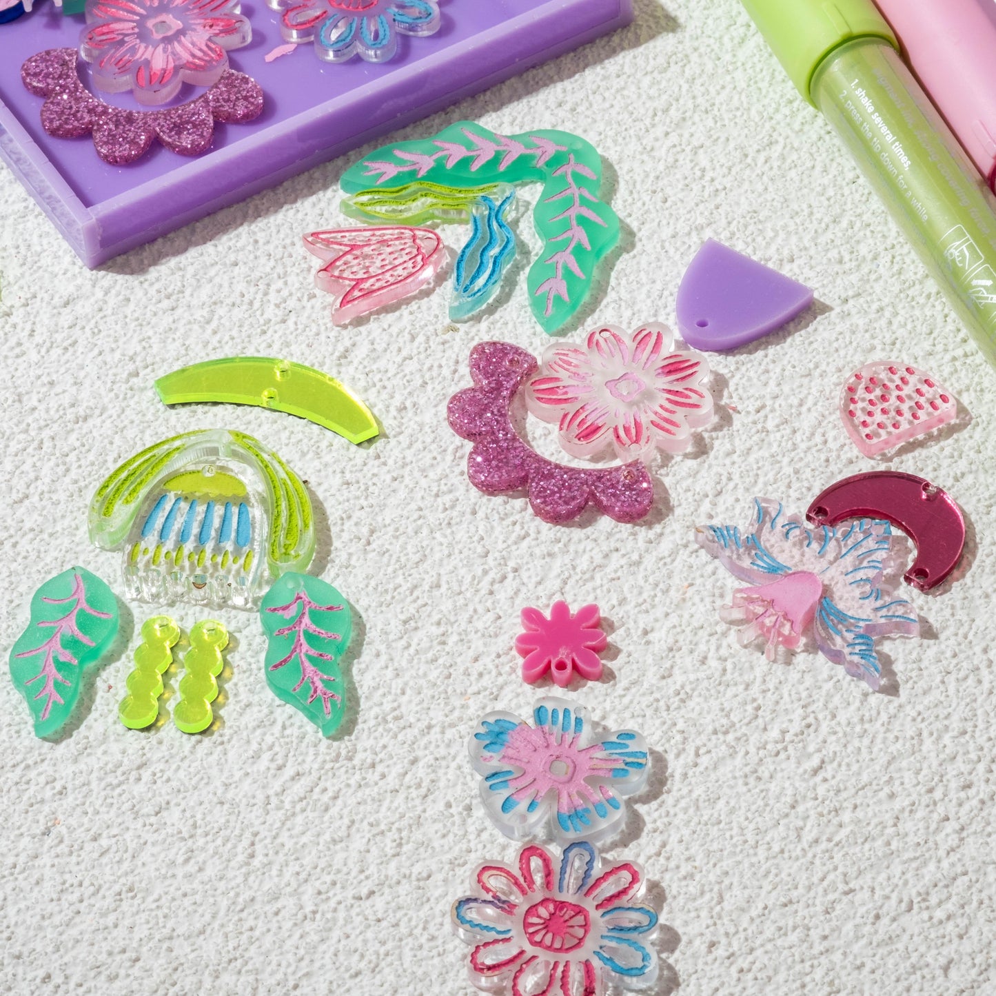 PAINTED BLOOMS EARRING KIT - FunkyFunYou-Creative Statement Earrings & DIY Kit