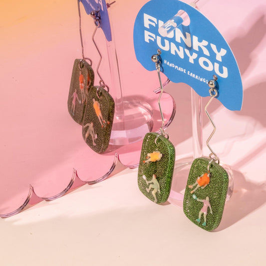 TENNIS - FunkyFunYou-Creative Statement Earrings & DIY Kit